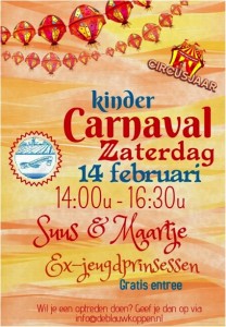 Blauwkoppen kindermiddag poster