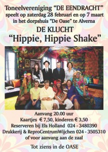 De Eendracht poster 2015 Hippie hippie shake