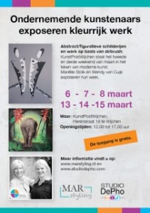 kunstpost marielle en wendy flyer