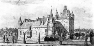 Kasteel Hernen oude prent