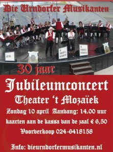 Urndorfer musikanten Jubileumconcert 10 april 2016